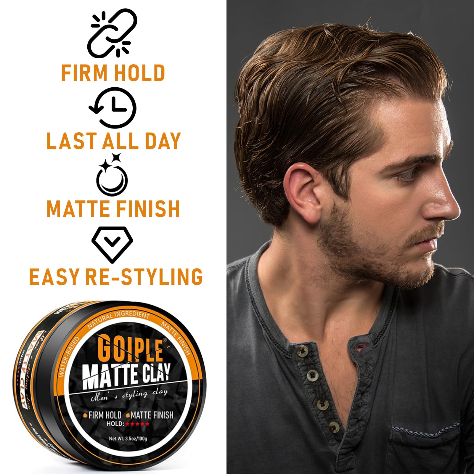 Goiple: acabado mate y resistencia al sudor para looks duraderos.