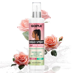 Goiple Braid Spray Rosa Menta aplicado en dreadlocks para hidratación suave