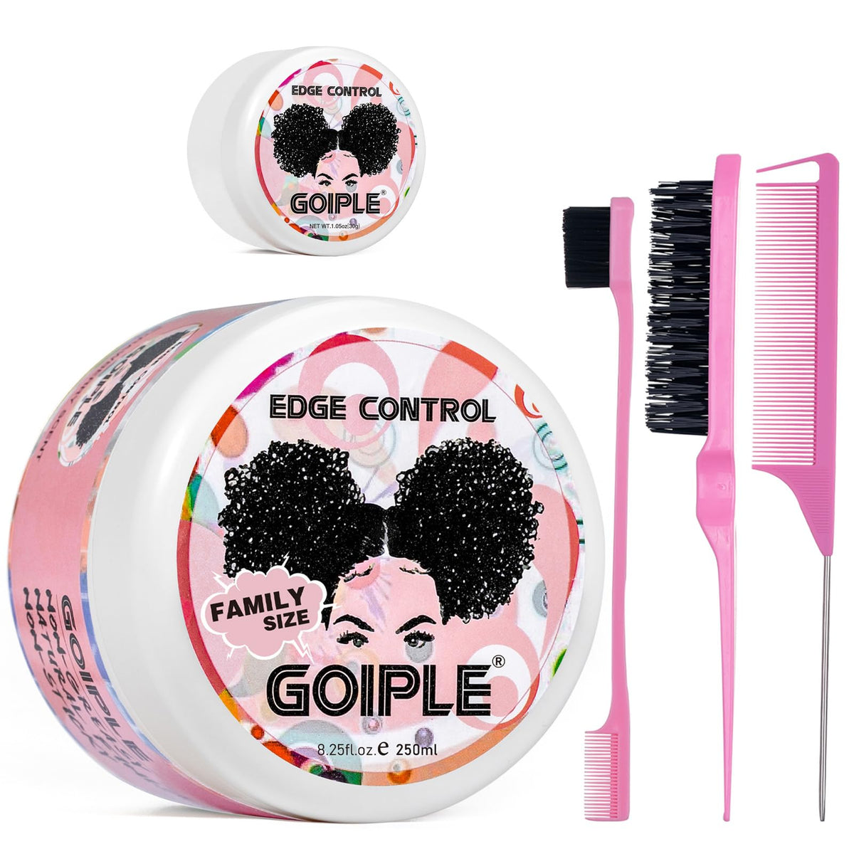 Goiple control de bordes en envase, acabado duradero para peinado limpio