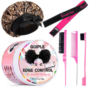 Goiple cera de control de bordes para mujeres con fijación fuerte y aroma a fresa.