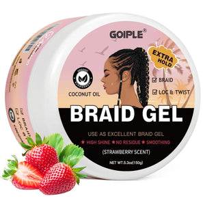 Goiple Gel para trenzas Extremo Sujeción ofrece fijación duradera para trenzas y peinados.