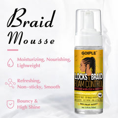 Goiple gel para trenzas con fragancia de fresa: acabado prolijo.