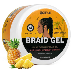 Goiple Gel para trenzas: fijación fuerte sin residuos, acabado limpio.