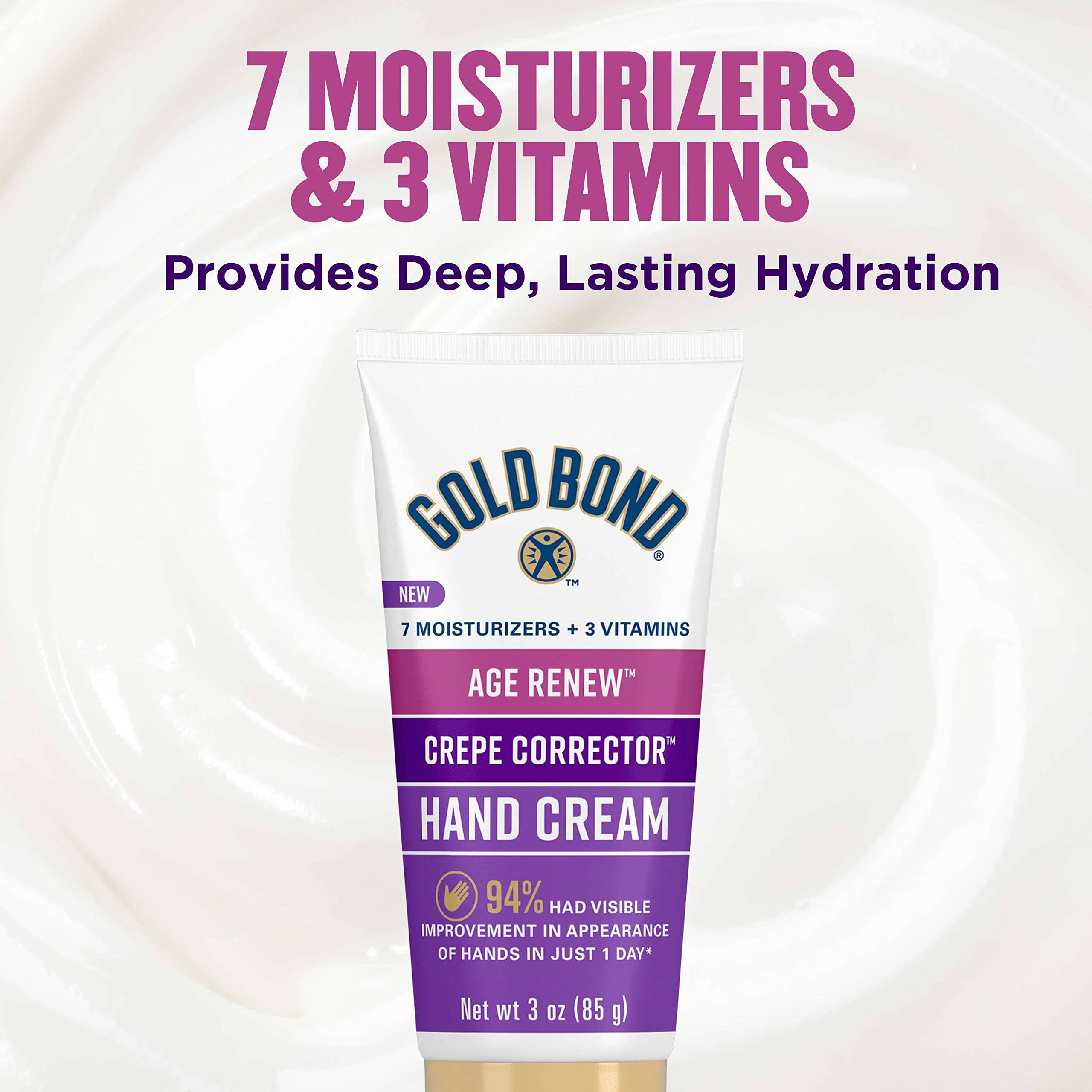 Envase práctico y diseño para uso diario de Gold Bond Crepe Corrector.