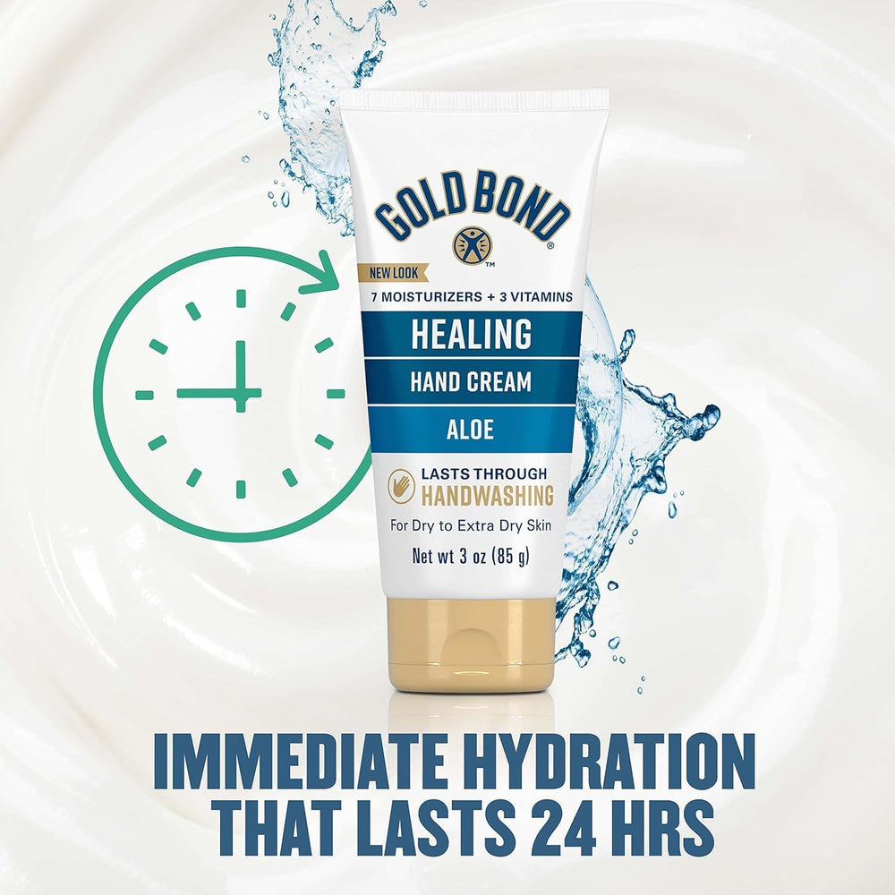 Gold Bond crema de manos Aloe, cuidado diario que protege la piel a largo plazo.
