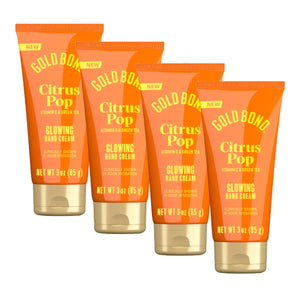 Gold Bond Citrus Pop crema para manos, botella 1, hidratación diaria y brillo suave.