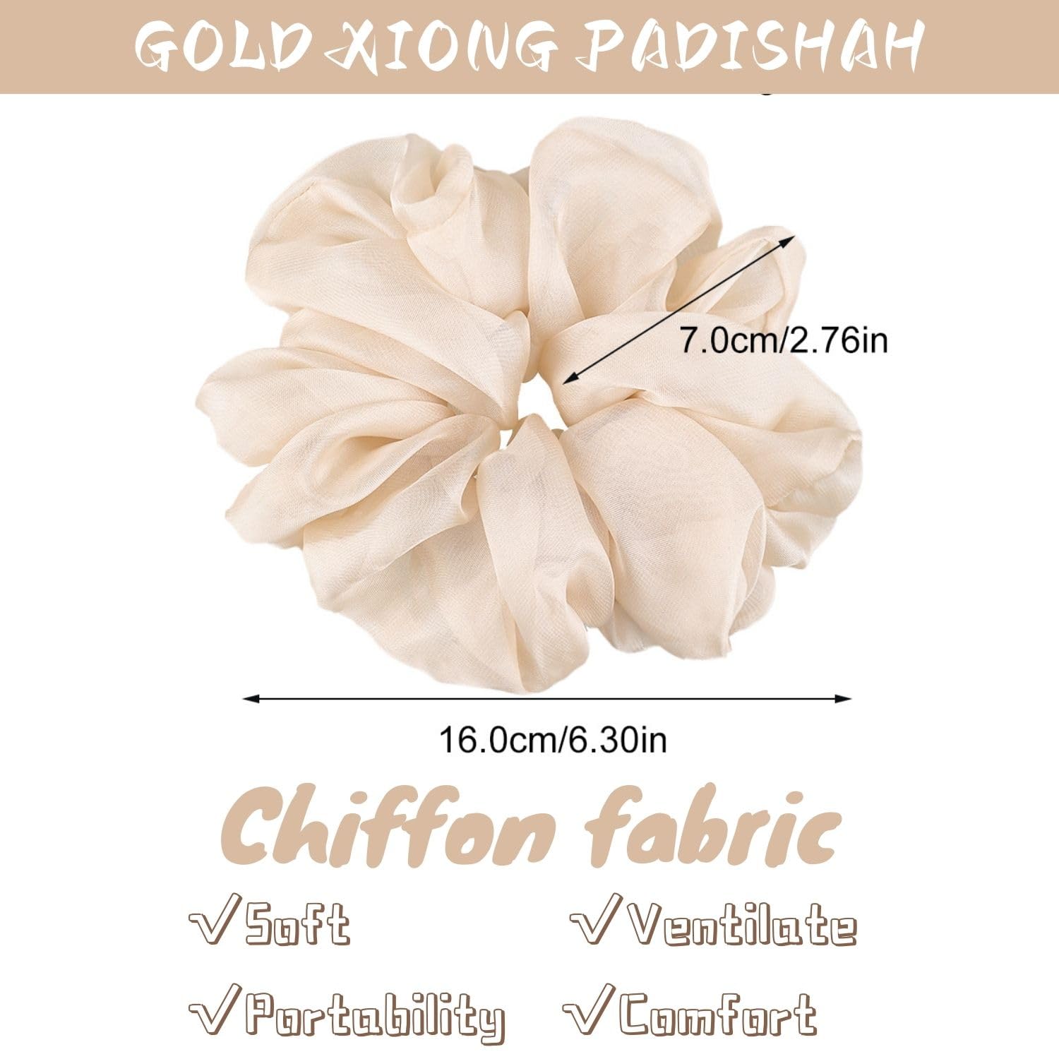 GOLD XIONG PADISHAH coletero suave para dormir sin marcar el peinado