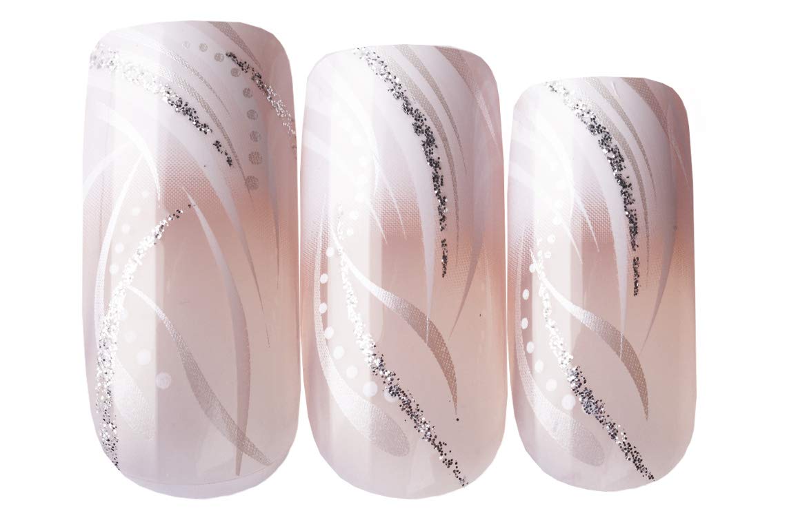 Goldfinger Gel Glam uñas falsas con 24 piezas para cambio rápido