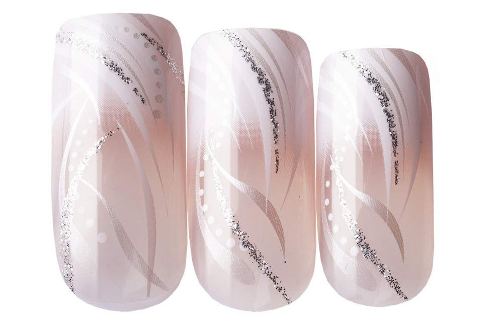 Goldfinger Gel Glam uñas falsas con 24 piezas para cambio rápido