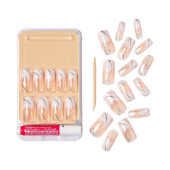 Goldfinger Gel Glam uñas pegables fáciles de aplicar para bricolaje rápido