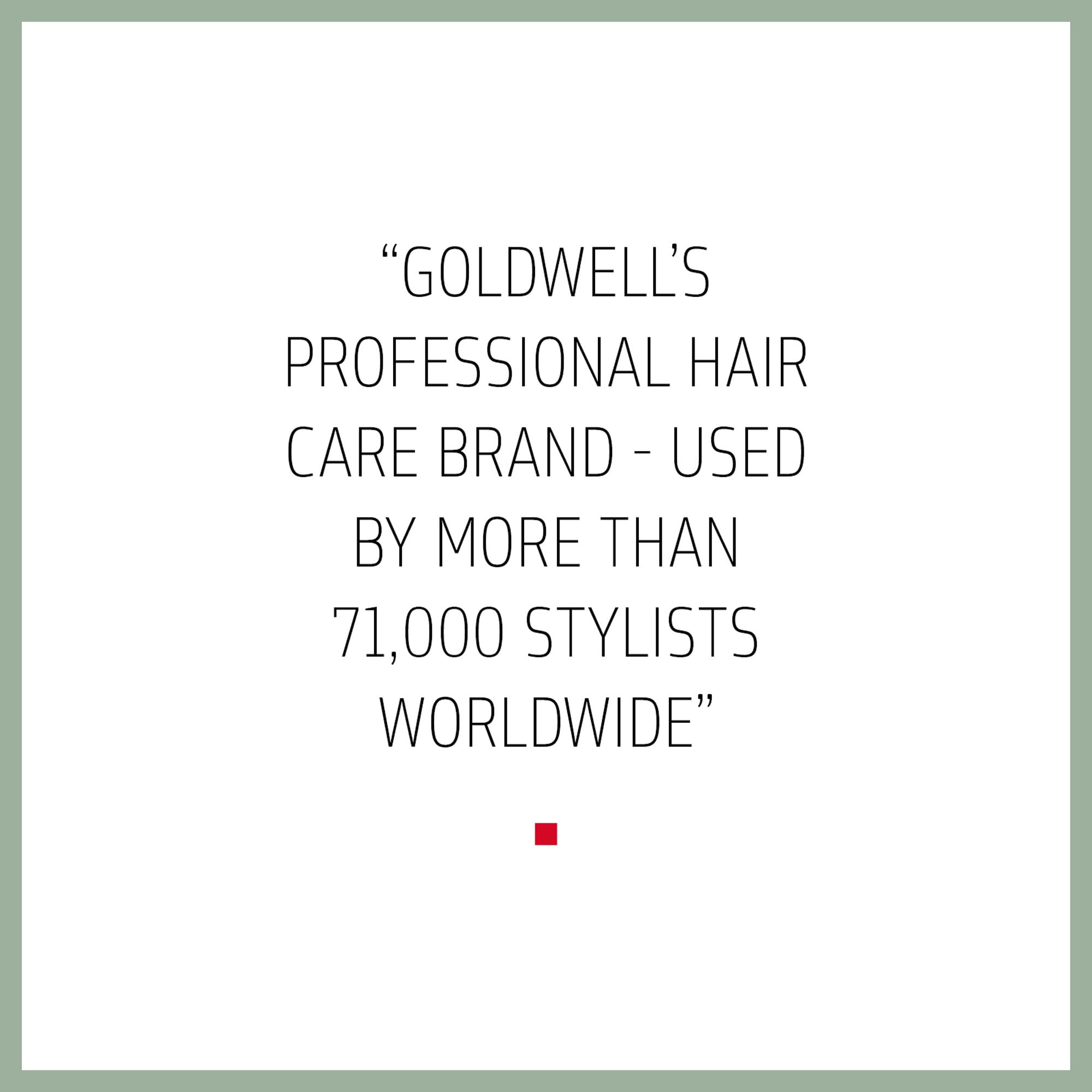 Aplicación a mano Goldwell: rizos y ondas, deslizamiento suave.