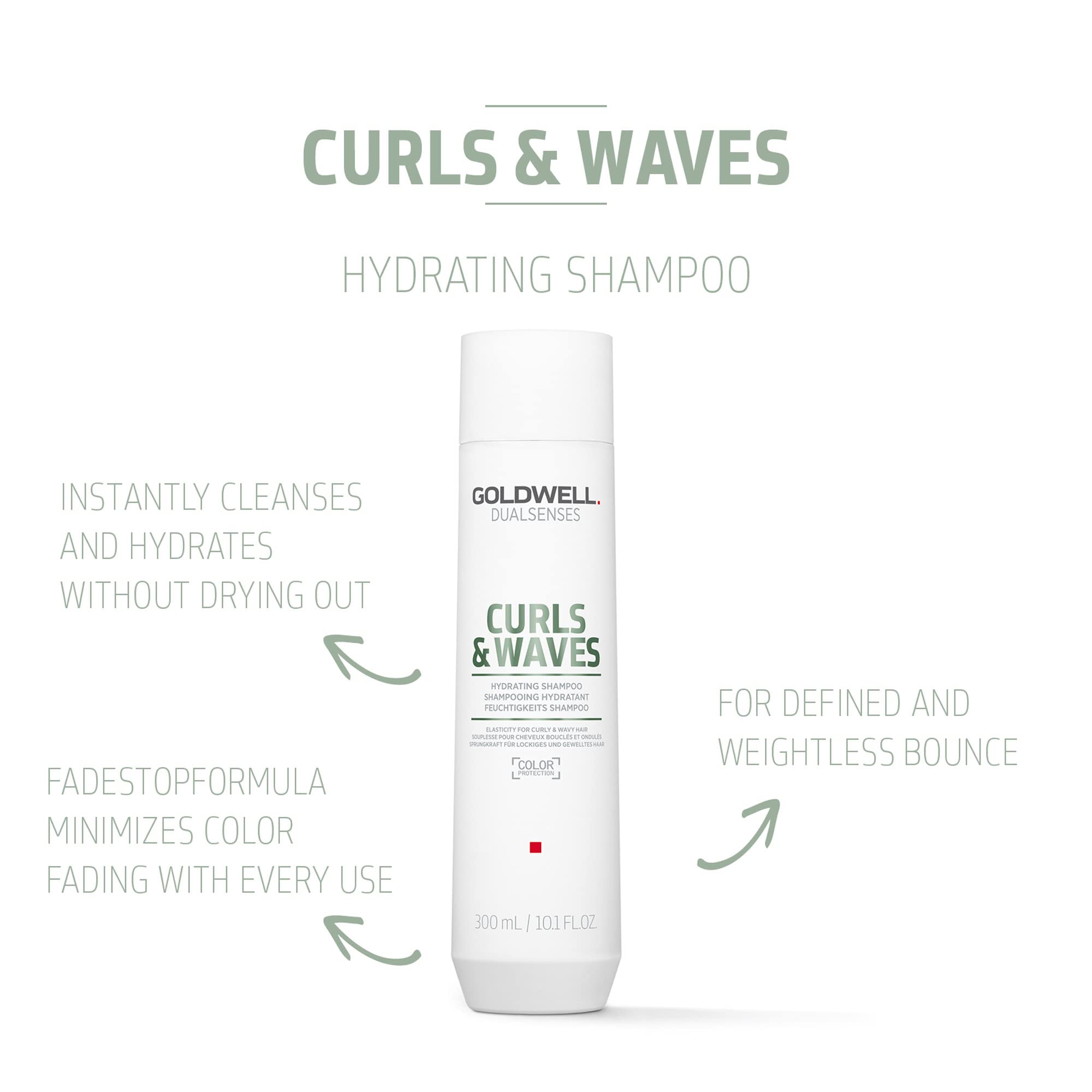 Goldwell Dualsenses Curls & Waves, espuma de lavado, limpieza respetuosa para rizos.