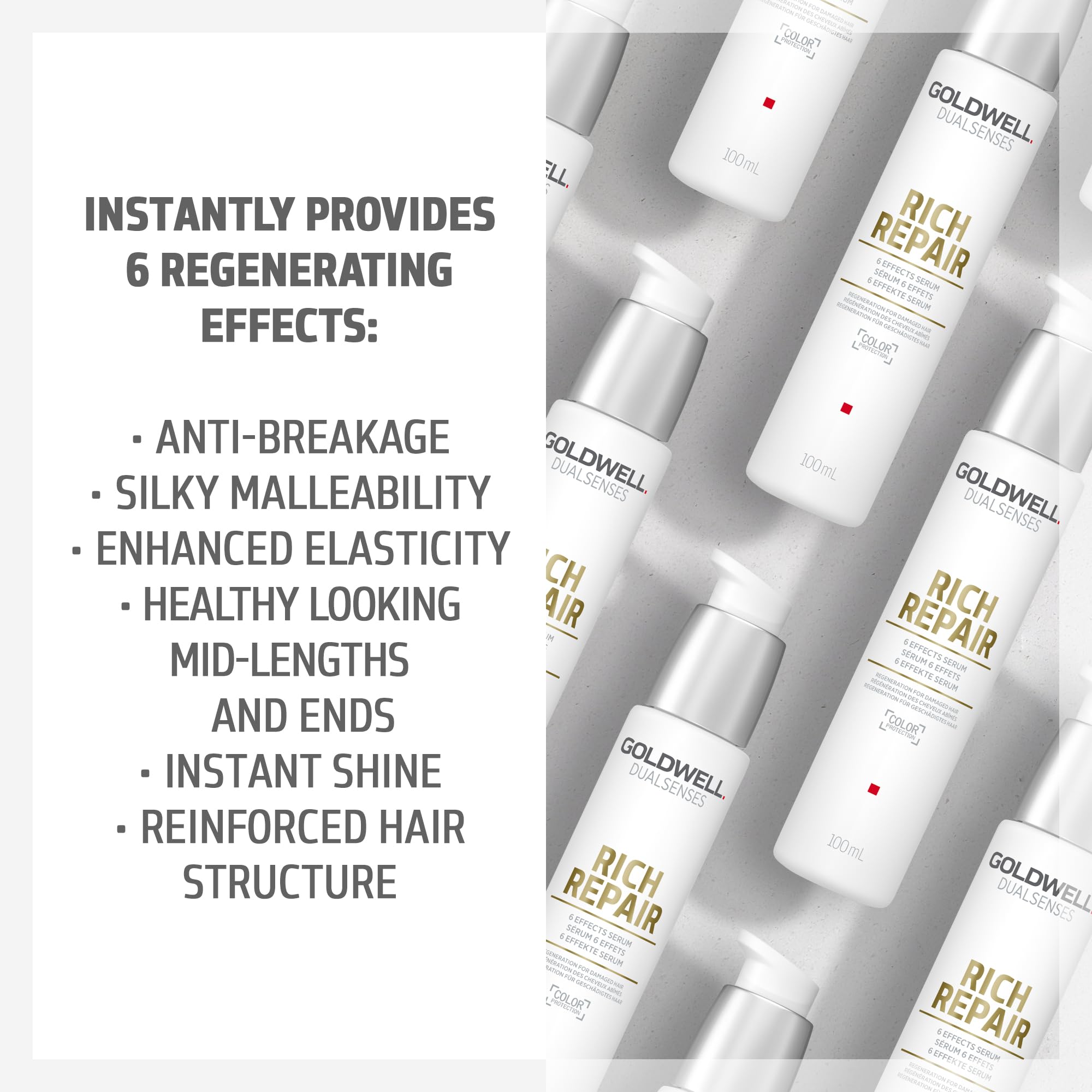 Goldwell DualSenses Rich Repair, cabello sano y natural, acabado suave