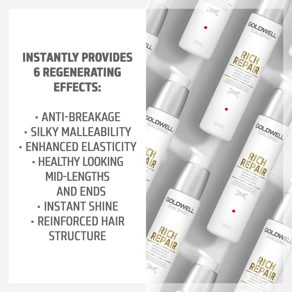 Goldwell DualSenses Rich Repair, cabello sano y natural, acabado suave