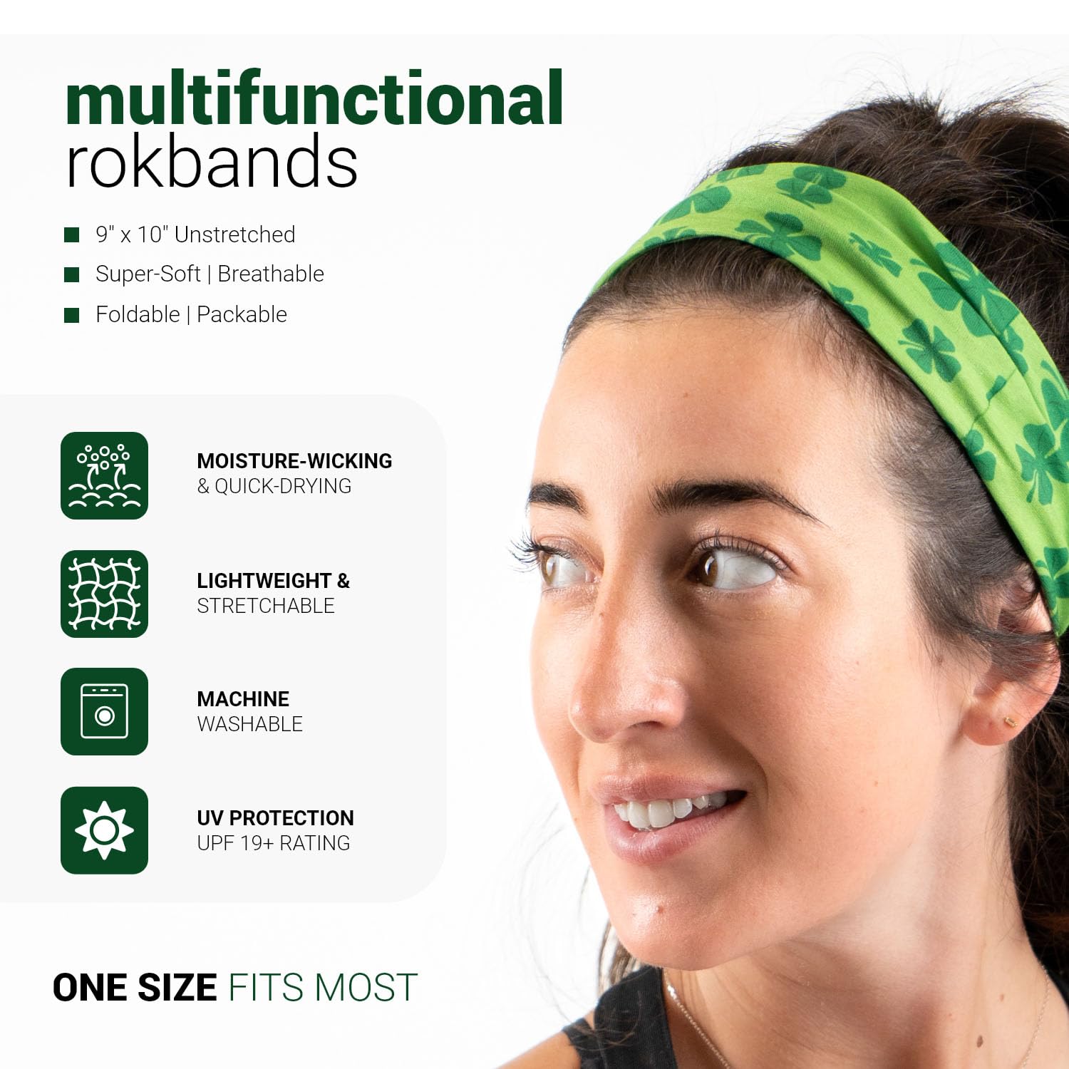 RokBAND de Gone For a Run con UPF 19+ para protección solar