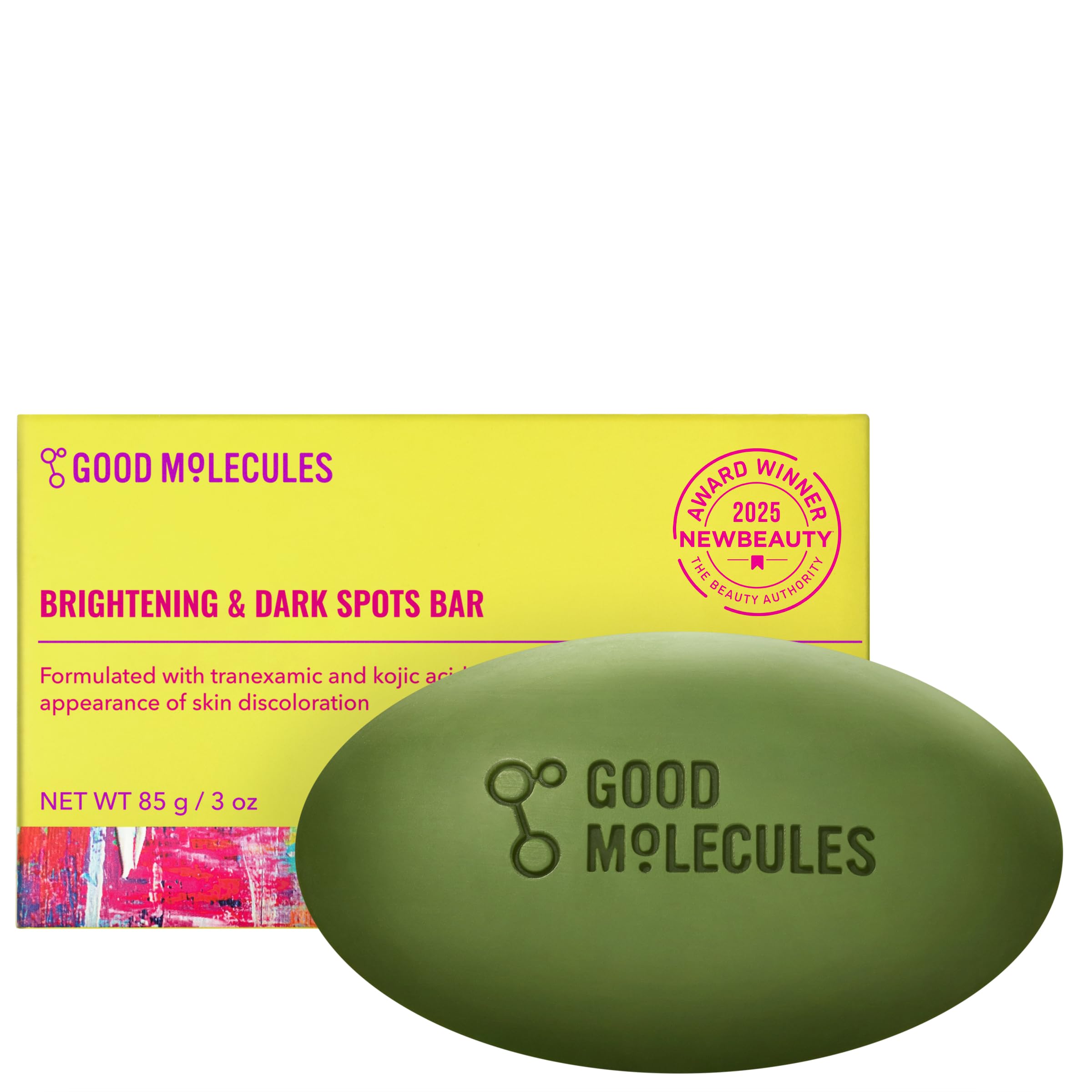 Good Molecules Barra aclaradora para manchas en envase práctico para uso diario