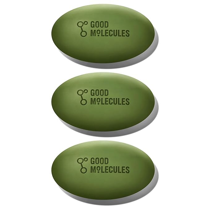 Barra Good Molecules para manchas oscuras en empaque, limpia suavemente la piel