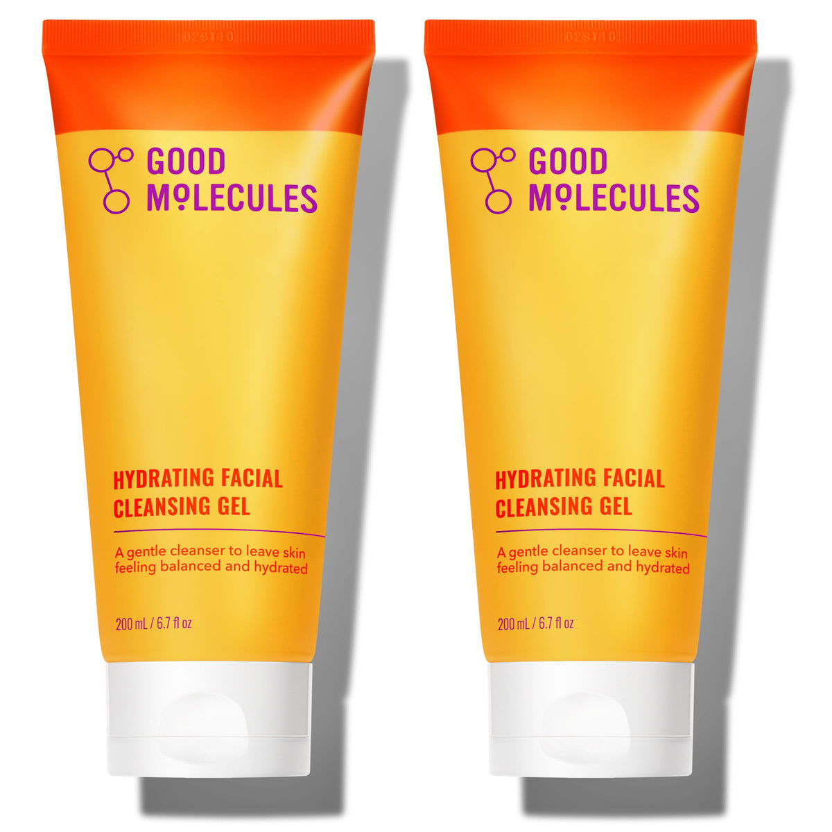 Good Molecules Gel Limpiador Hidratante con agua de rosas para piel suave.