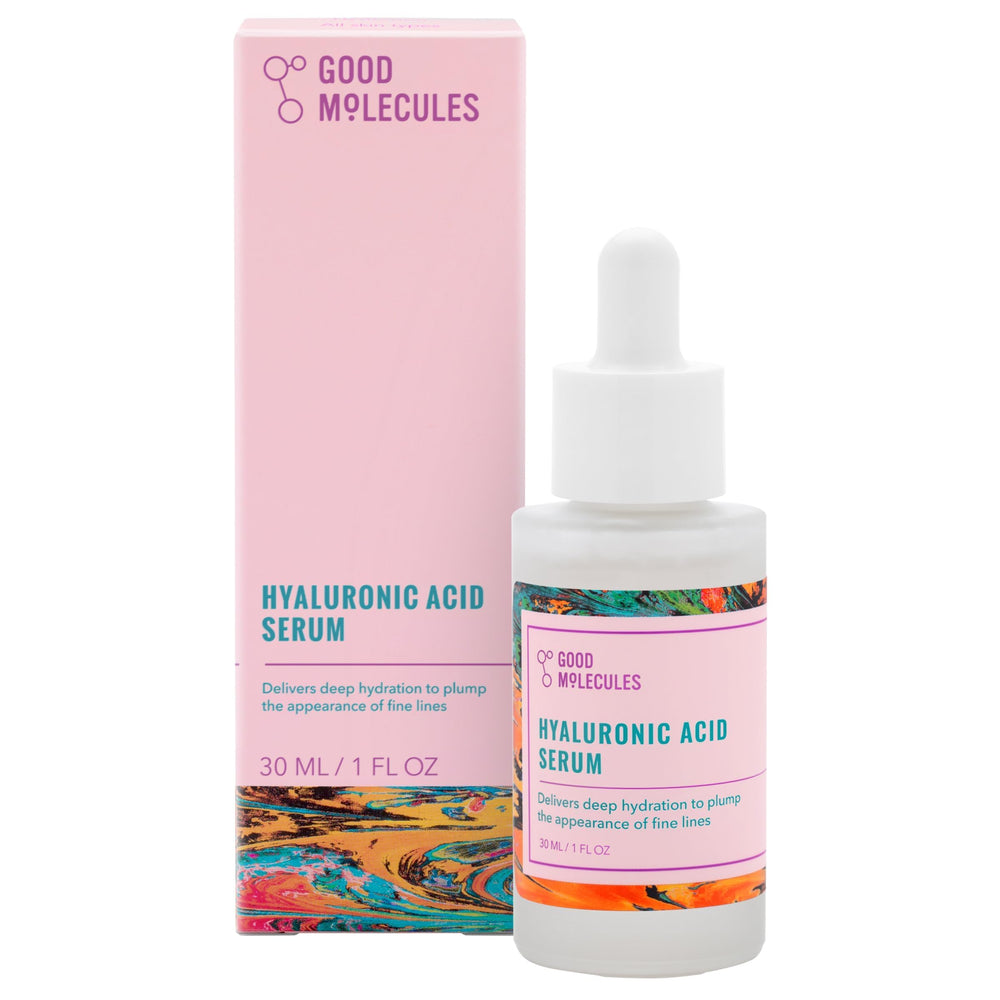 Good Molecules serum ácido hialurónico uno por ciento, botella de 30 ml para hidratación intensa