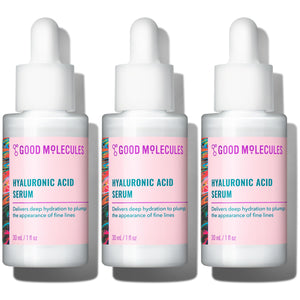 Good Molecules serum hialurónico: pack 3 botellas 30 ml para hidratación duradera