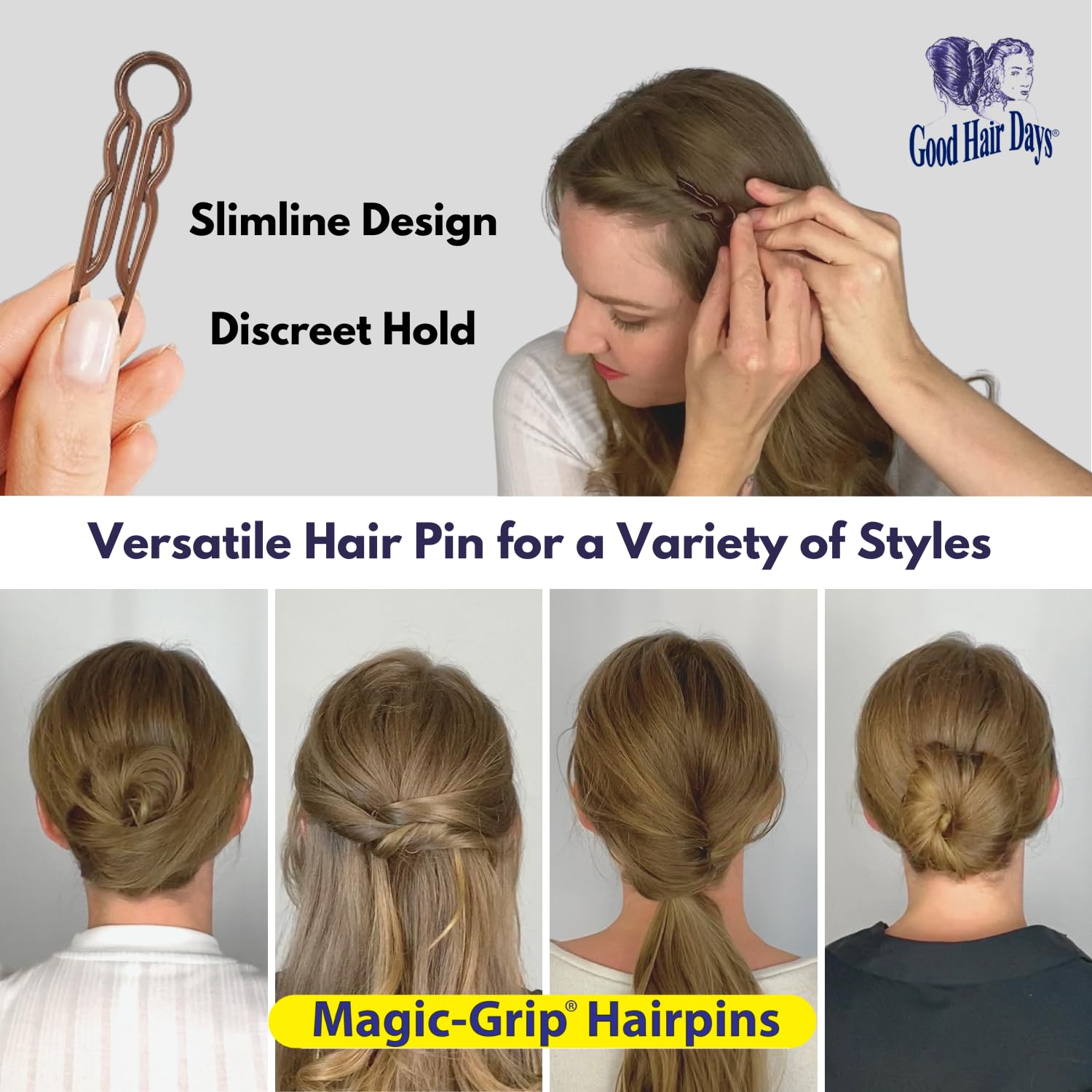 Horquilla Good Hair Days facilita peinados recogidos y looks elegantes.