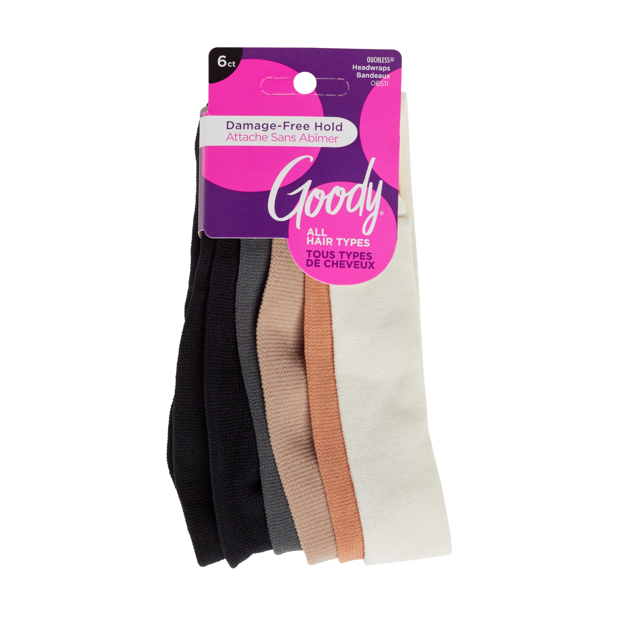Goody bandas para la cabeza en tonos neutros, tela suave para uso diario cómodo
