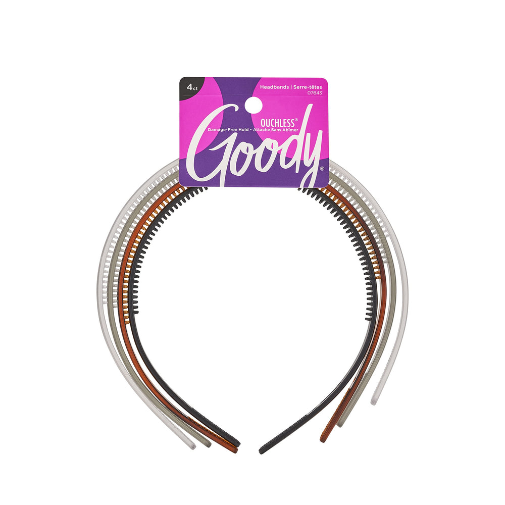 GOODY diadema Frost transparente para cabello: mantiene el peinado todo el día