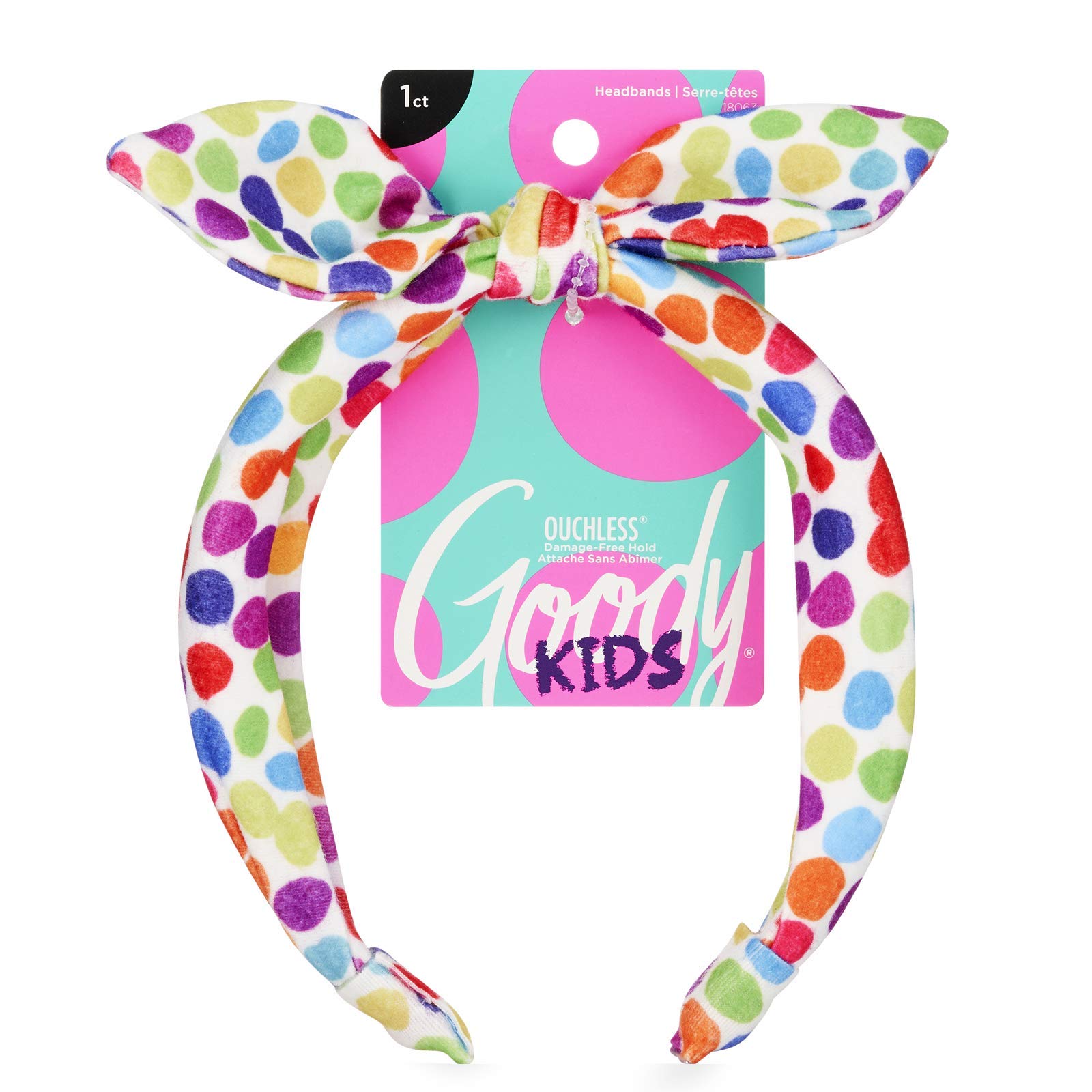 GOODY Kids diadema arcoíris con lunares para uso diario