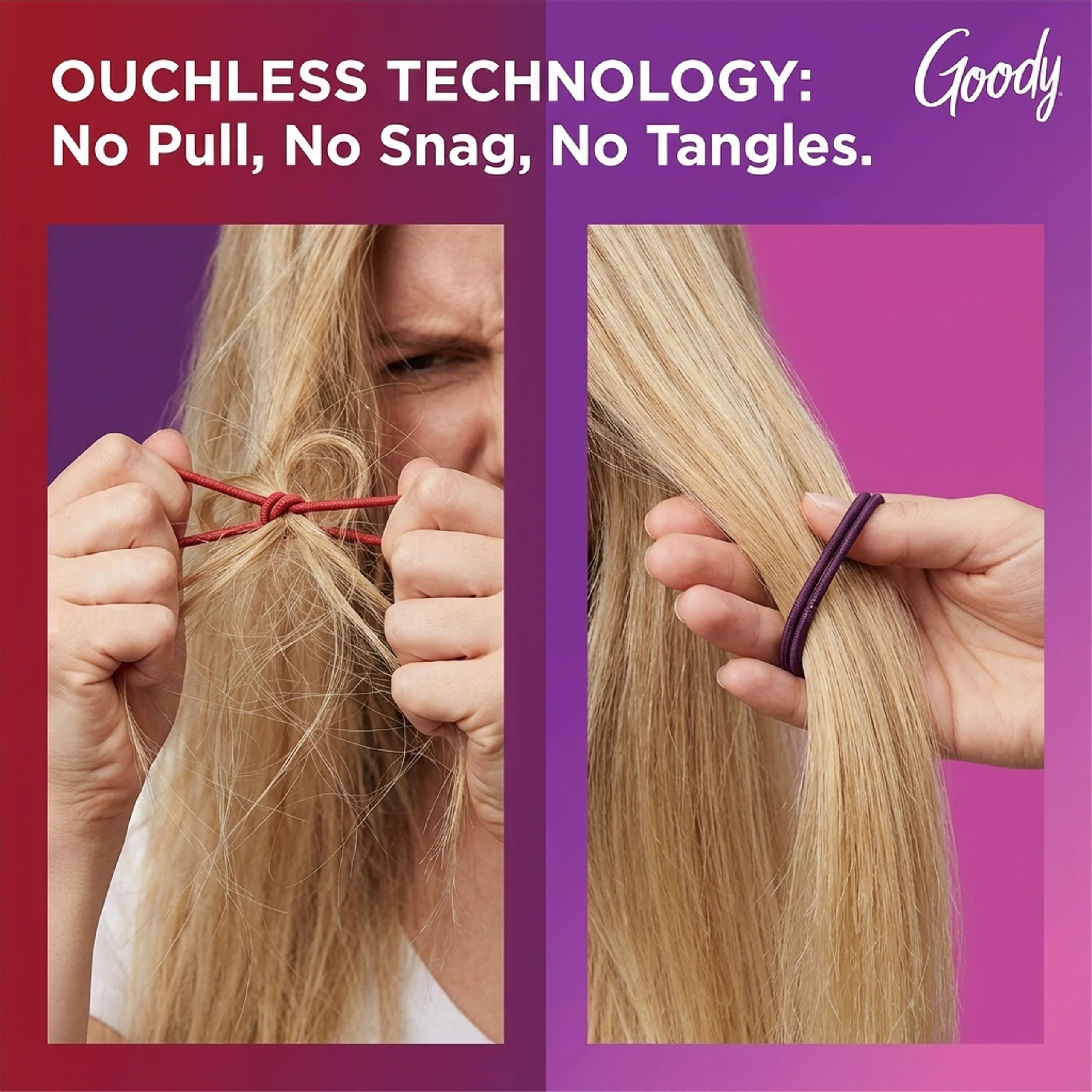 GOODY Ouchless elásticos, durabilidad para uso diario