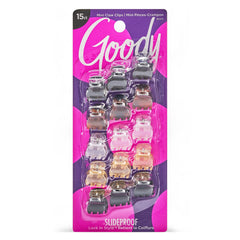 Goody SlideProof Clásicas Mini Pinzas Garra Neutras para sujeción diaria