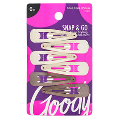 Goody Snap & Go contorno metálico en rubio ofrece agarre cómodo durante todo el día.