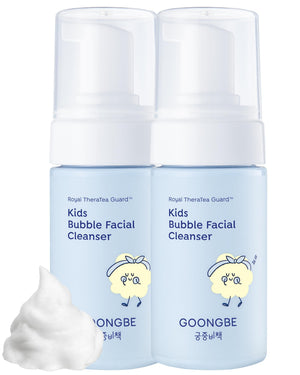 GOONGBE Kids limpiador facial con burbujas suaves para una limpieza suave y agradable.