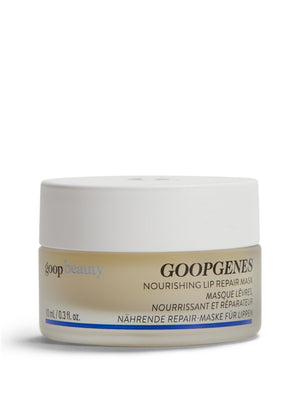 goop mascarilla reparadora nutritiva para labios-envase elegante con hidratación instantánea.
