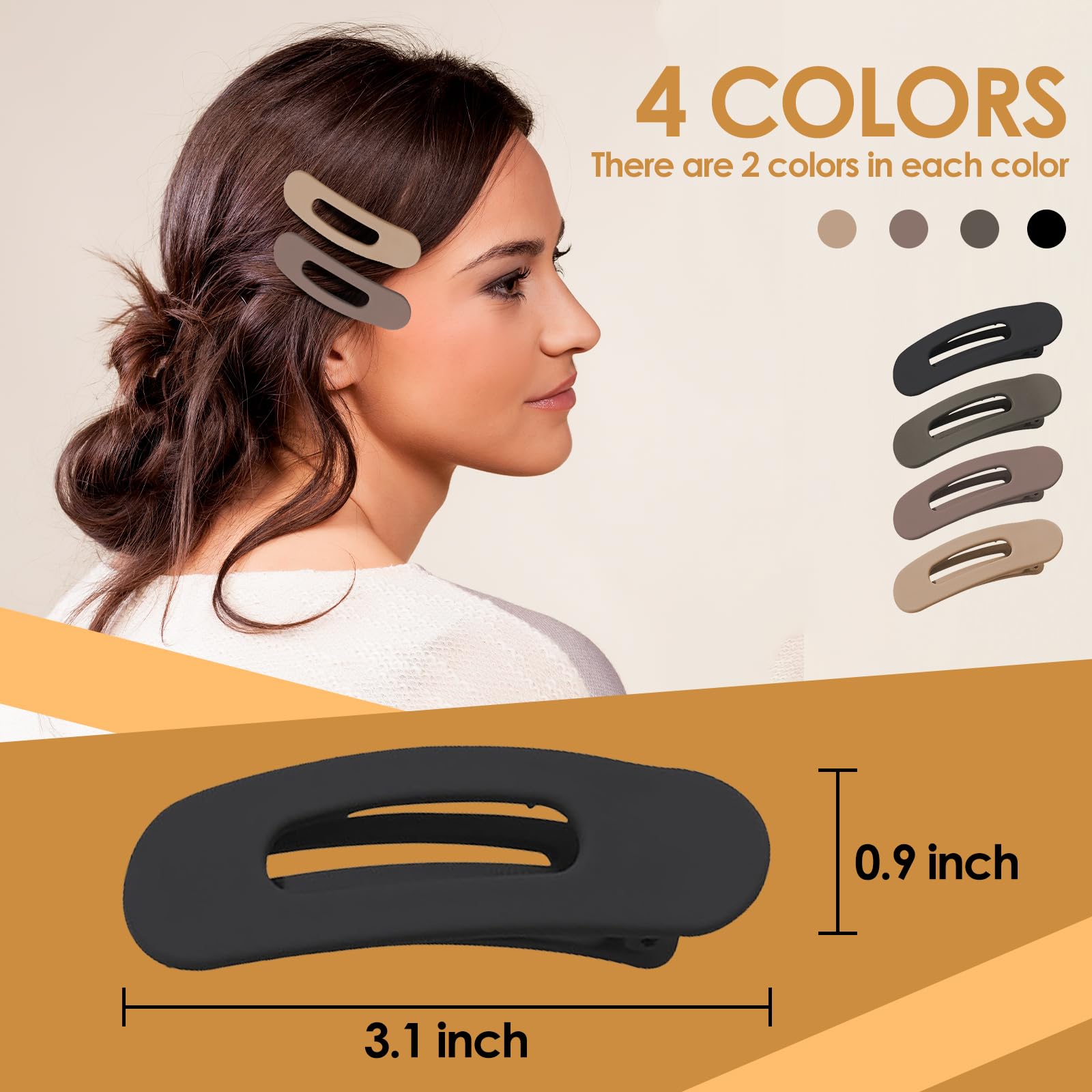 GOOWEAYY clips planos para cabello fino, mejor sujeción sin dañar.