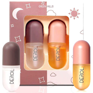 Goreem conjunto voluminizador de labios para uso diurno y nocturno con brillo.