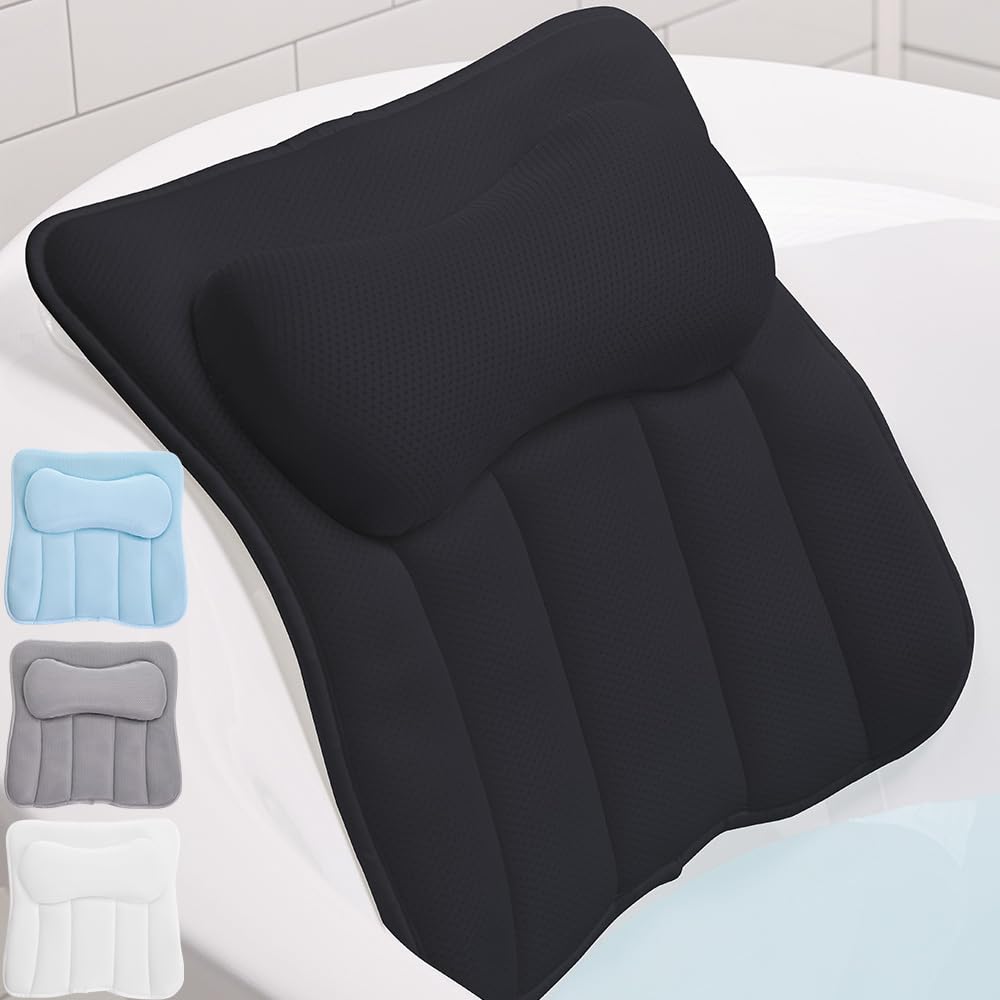 GORILLA GRIP cojin para baño con ventosas, fijación estable en la tina.