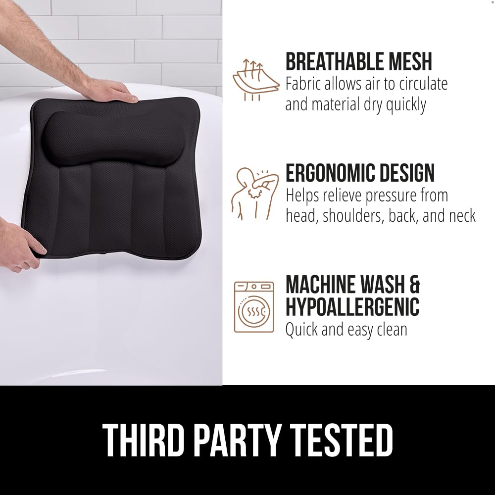 GORILLA GRIP diseno ergonomico, distribuye la presion de cuello y espalda.