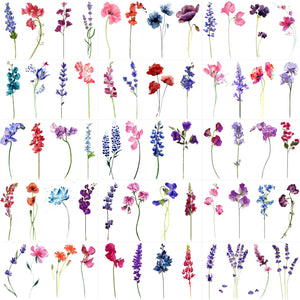 Goromon tatuajes lavanda miniatura en mano para look sutil y duradero