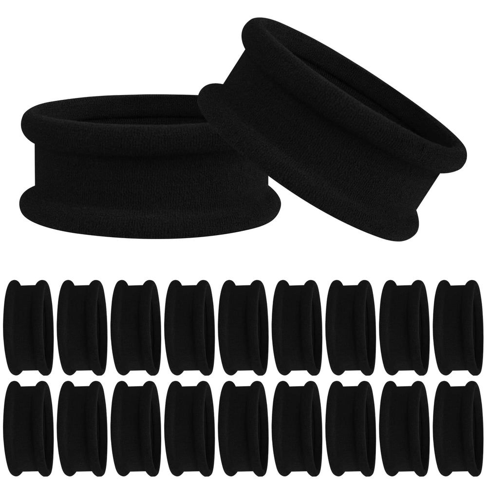GOSICUKA 20 gomas para pelo grueso negro, sujeción duradera para mechones difíciles.