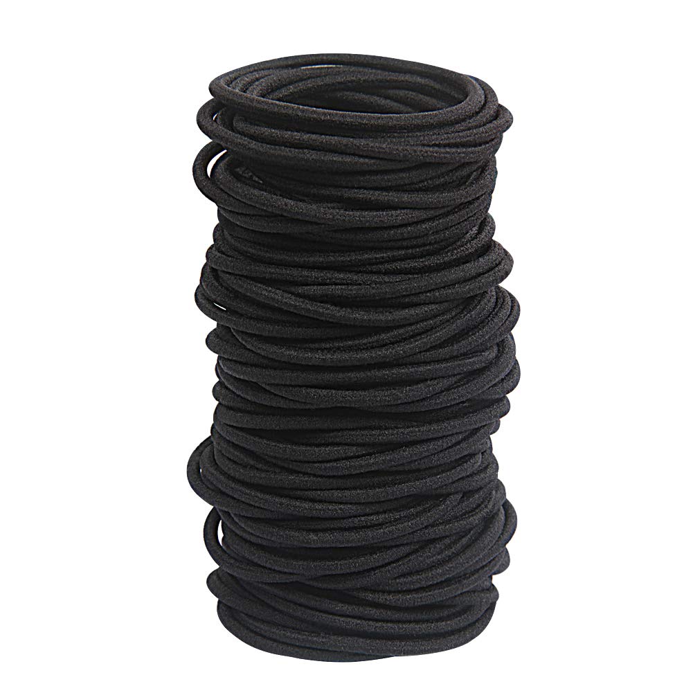 GOSICUKA elásticos negros sin metal para cabello grueso y seguro.