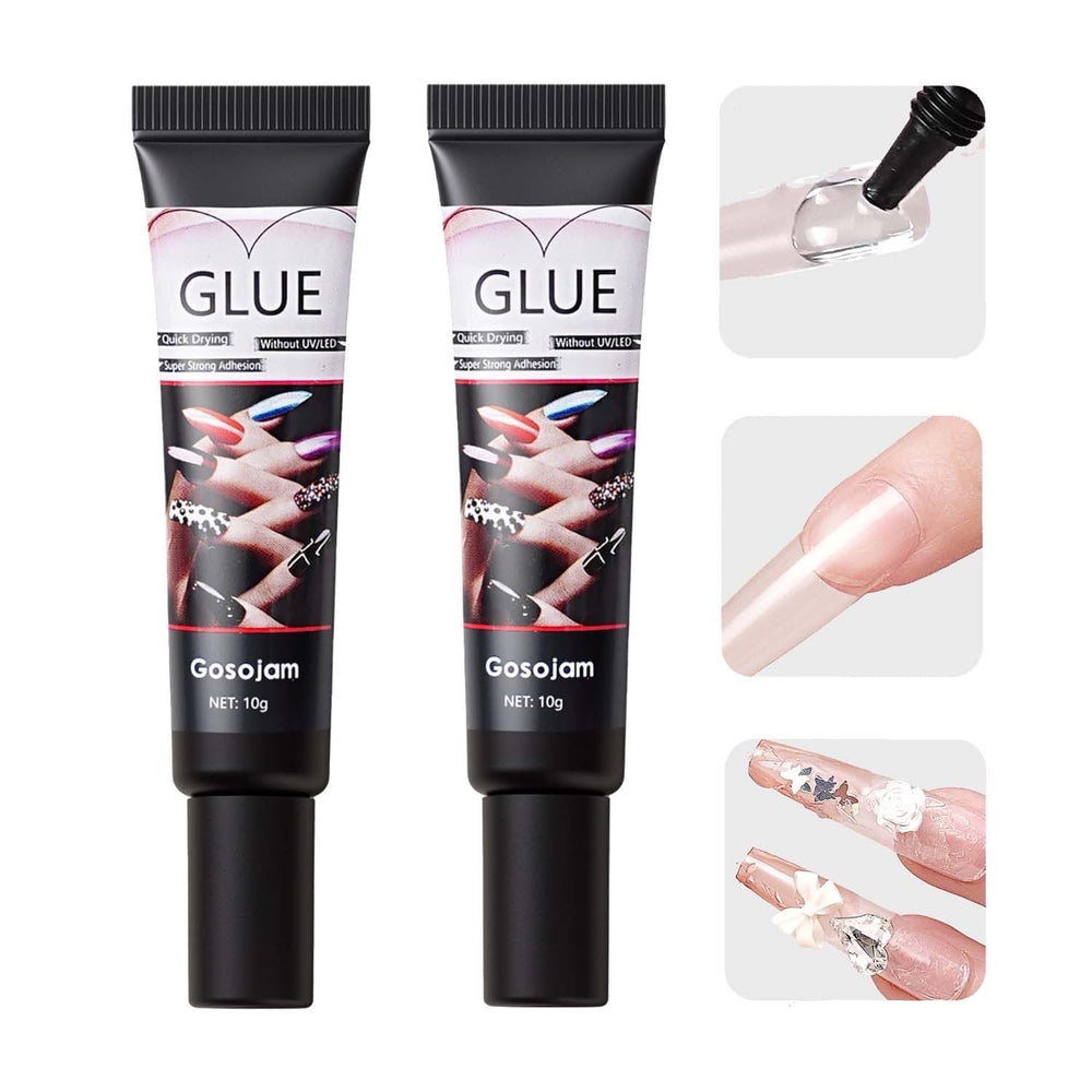 Gosojam Adhesivo para Uñas, secado rápido para manicuras exprés