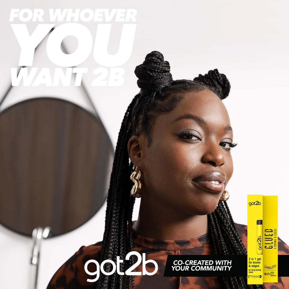 got2b Glued sin alcohol, piel suave durante la aplicación.