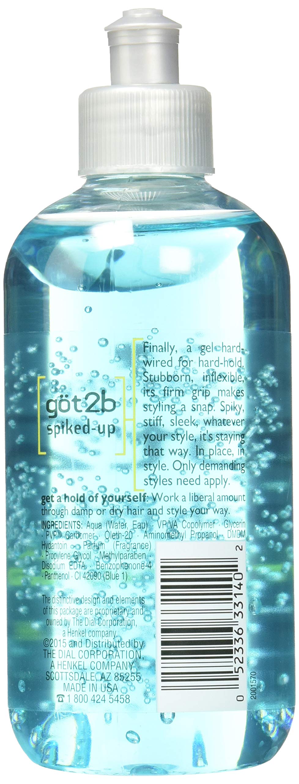 Aplicación del gel got2b Spiked-Up Max Control para peinado con fijación duradera