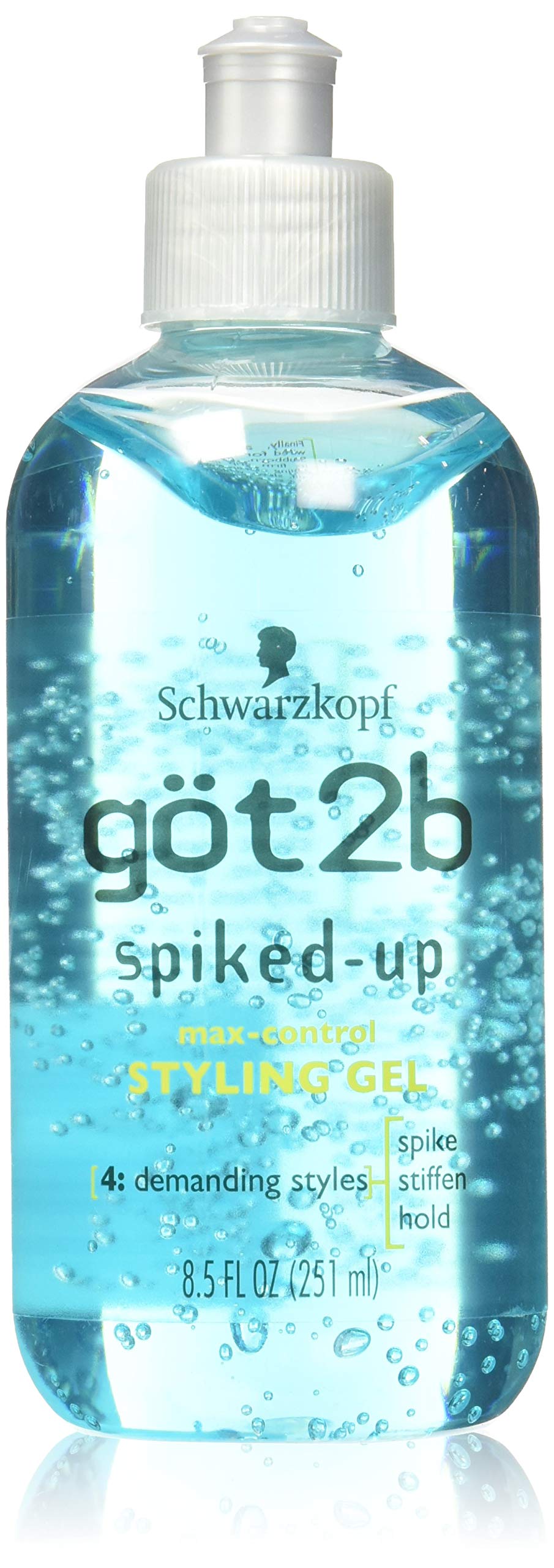 Gel got2b Spiked-Up Max Control: 4 envases de 250 ml para un peinado duradero