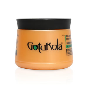 Gotukola mascarilla capilar con keratina: bote para uso semanal y cabello suave.