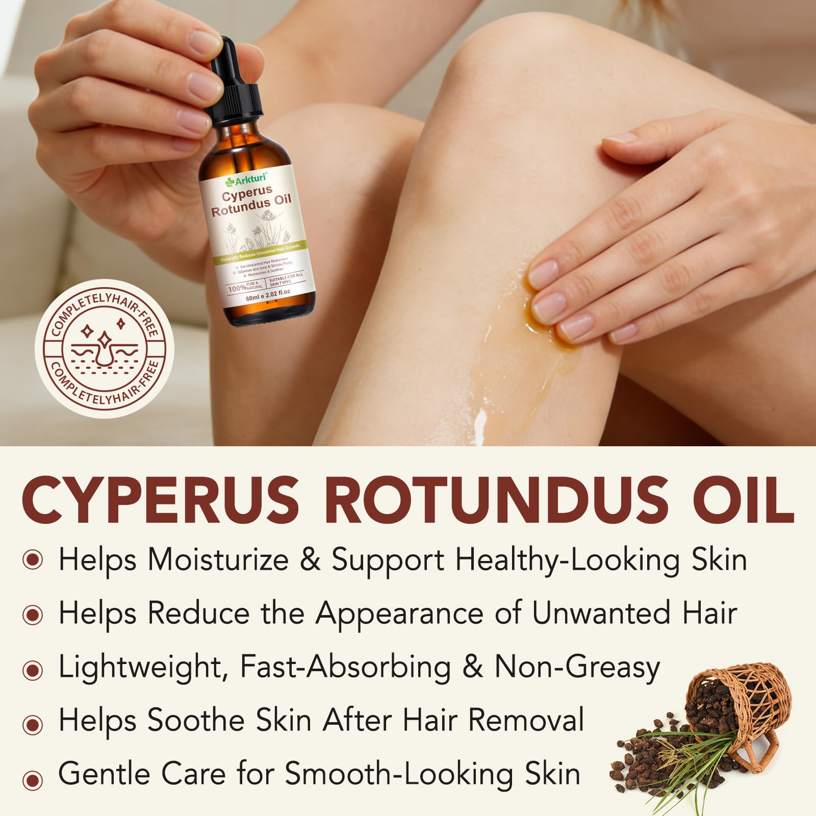 GPUPFJPW Cyperus Rotundus: poros visibles pero más finos