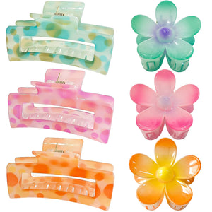 GQLV pinza pelo grande, dientes fuertes, agarre fiable para cabello grueso