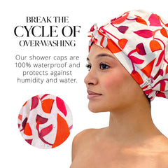 Gorro impermeable GRACE & COMPANY Cara Cara con lazo ajustable para mejor ajuste.