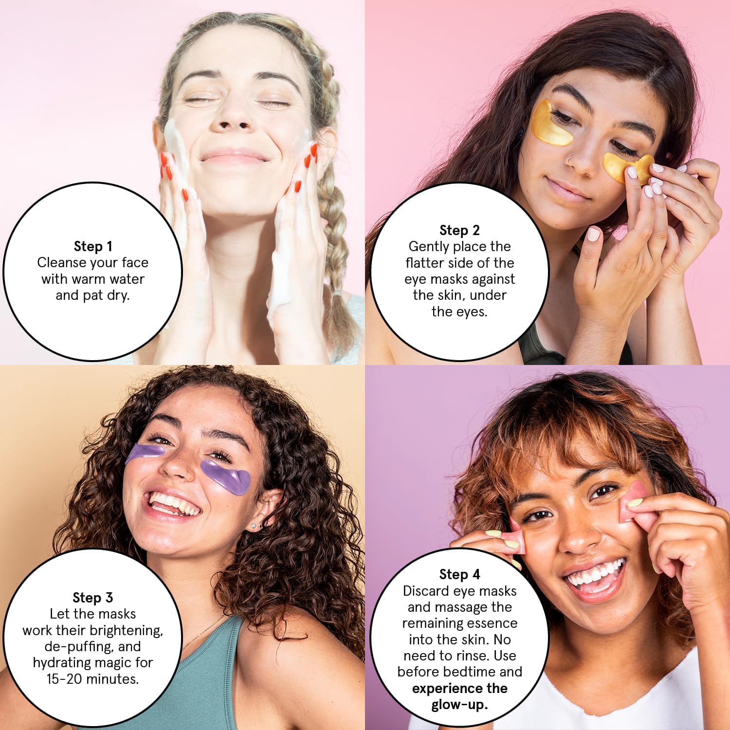 Parches para ojos con iluminación suave para ojos cansados