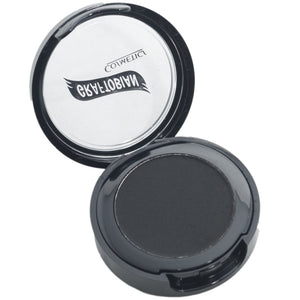 Graftobian delineador Cake en negro jet, aplicación precisa para delineado elegante y duradero.